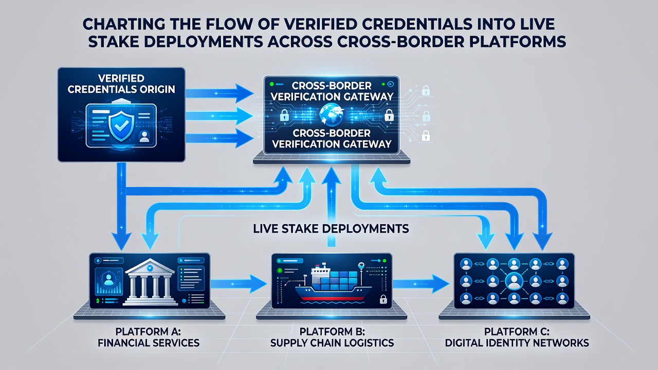 Visualisierung von Live-Stake-Deployments mit verifizierten Nutzerdaten in grenzüberschreitenden Umgebungen
