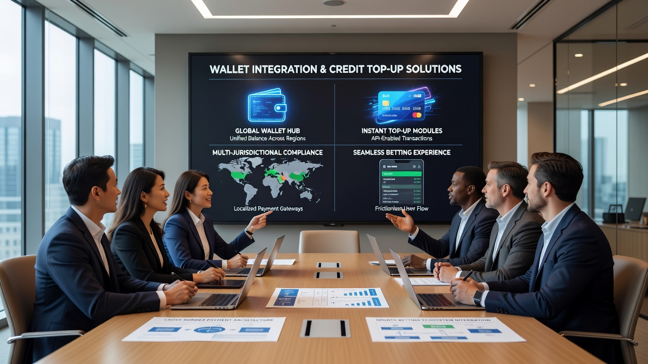 Darstellung von API-Verbindungen zwischen Wallets und Wettplattformen